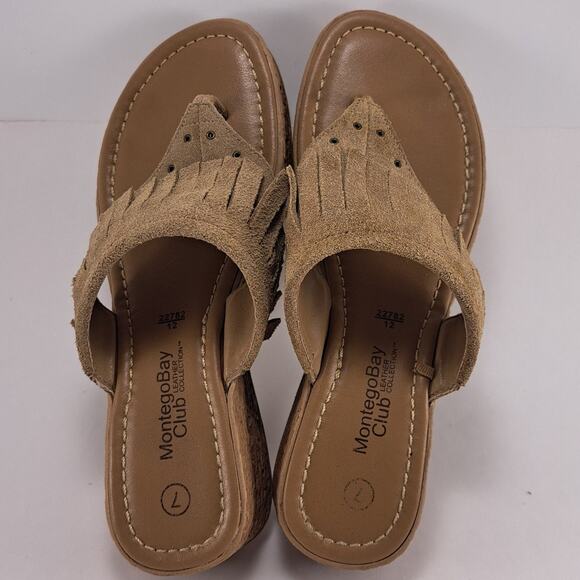 MontegoBay Club Leather Collection Wedges Women's Size 7 - Picture 4 of 10